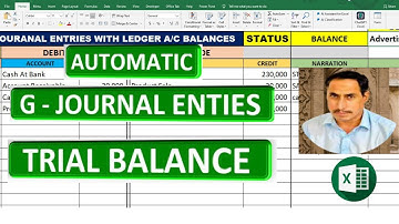 How to Automate General Journal Entries And Ledger in Excel  Automatic accounting software