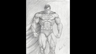 A drawing of the most famous Kryptonian ''Superman'
