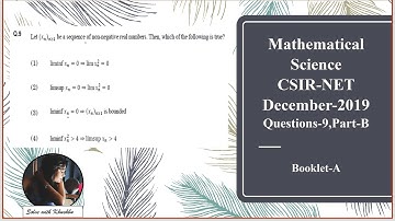 CSIR NET December 2019 Question 9 | Part B  | Booklet Code A | Real Analysis