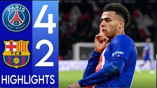 PSG vs Barcelona 4-2 Extended Highlights • UEFA Champions League 2027