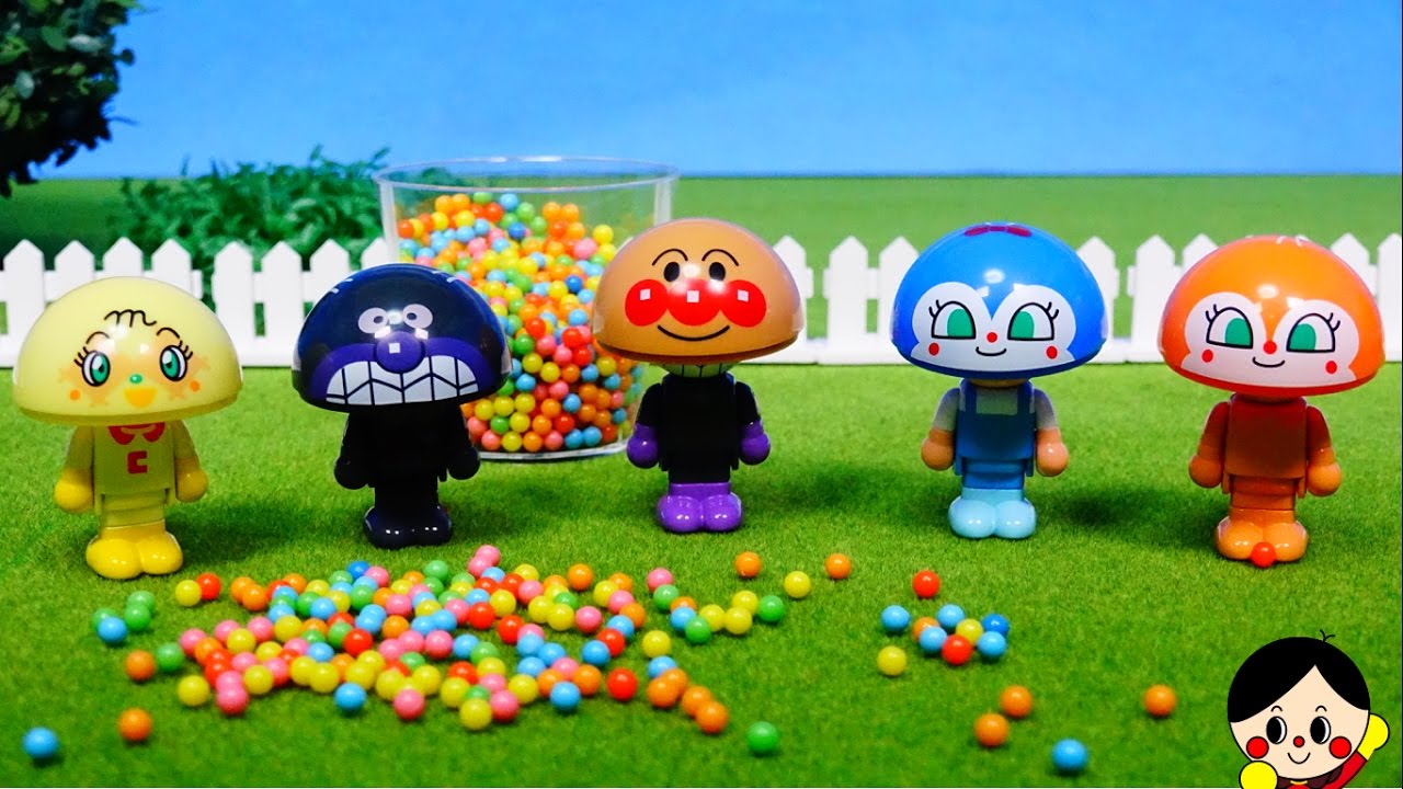 めばえのふろく！アンパンマンがちゃおもちゃ❤ Anpanman capsule