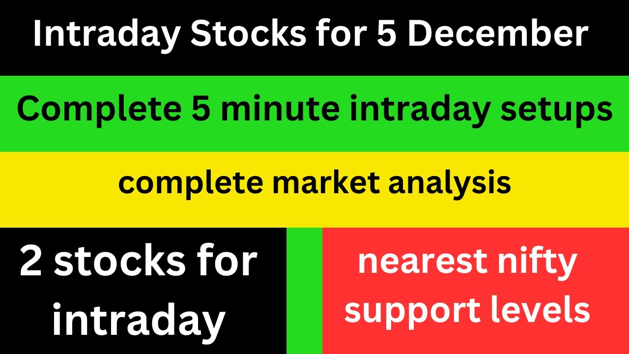 best Intraday stocks for 5 December 2025 | Stocks to buy tomorrow - YouTube