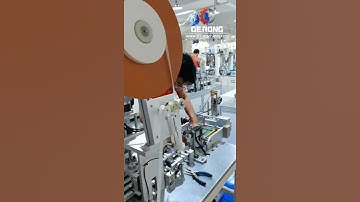 Adjusting video of automatic face mask making machine mask production equipment