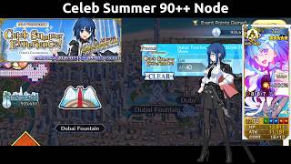 [FGO NA] Celeb Summer 90++ Node with Not Maxed Ciel