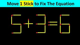 Matchstick Puzzle - Fix The Equation #matchstickpuzzle #simplylogical