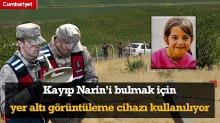 Kayıp Narin’i arama çalışmalarında mezarlıkta yer altı  cihazıyla tarama yapıldı