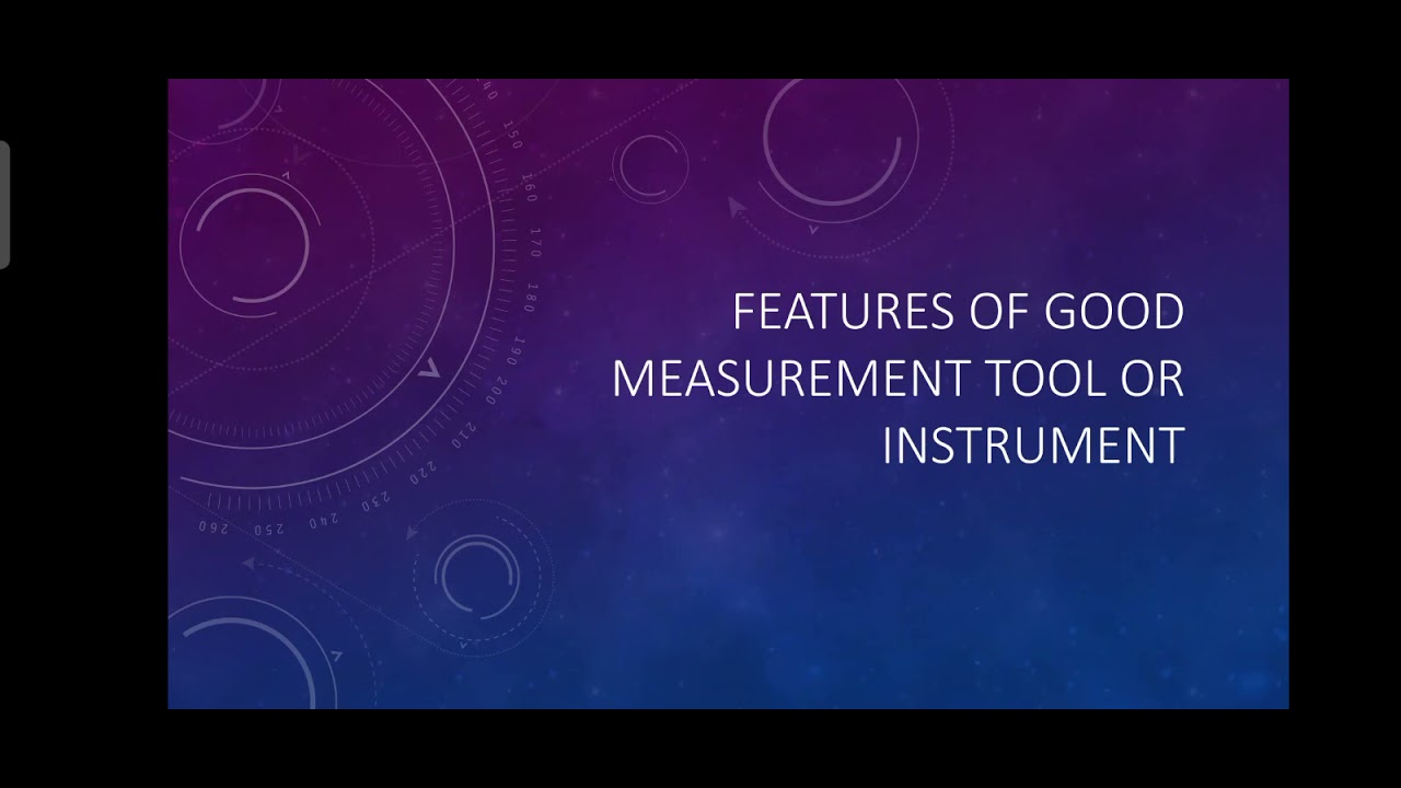 features of good measurement scales - YouTube
