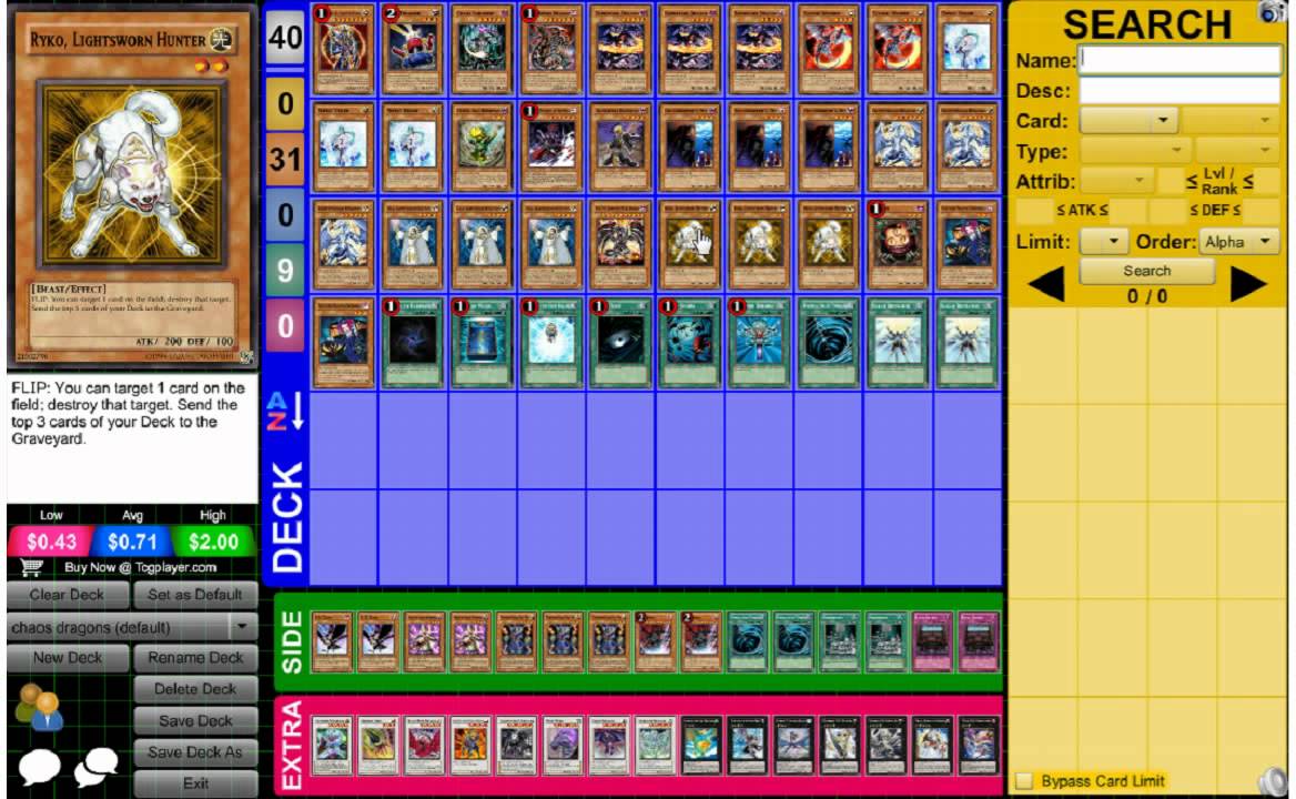 yugioh chaos dragons deck