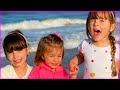 LAURINHA E HELENA EM SURPRESA NA PRAIA COM A MARIA ALICE - JÉSSICA GODAR, LAURINHA E HELENA