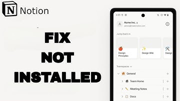 How To Fix And Solve Not Installed On Notion-Notes App | Final Solution