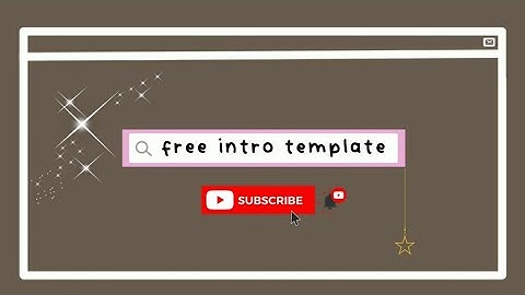 FREE cute + aesthetic intro template // NO text