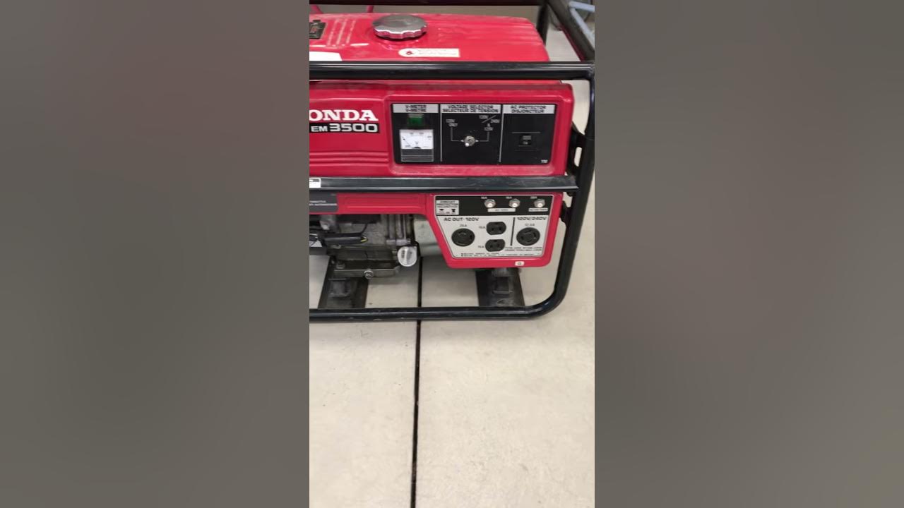 GovDeals Honda Generator EM3500 YouTube