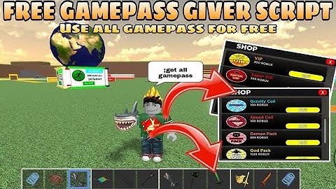 *FE* Free GamePass Giver Script | Use All GamePass for FREE | Unlocked GamePass | Mobile•PC