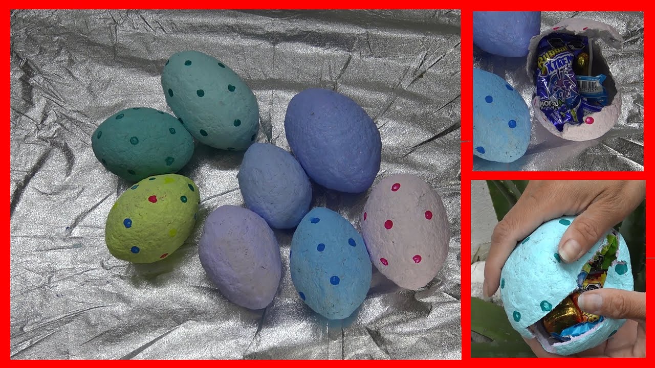 Papier-Mache Easter Eggs, Nanny Anita