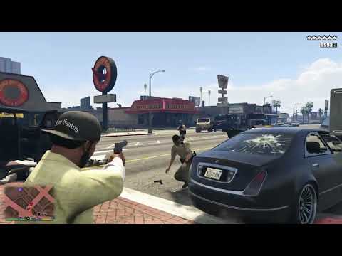 GTA 5 - NOOSE Mexican Cartel Raid Shootout + Ten Star Escape