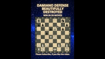 Damiano Defense | Beautifully Destroyed | Chess Openings | Chess Tricks | Chess Game | Learn Chess
