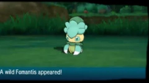 Live Shiny Fomantis after 2 random encounters!! Pokemon sun & moon