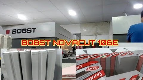 BOBST NOVACUT 106E  AUTOMATIC DIE CUTTING MACHINE  with stripping  #BobstAutomaticDiecut