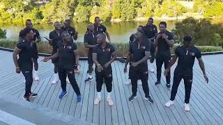 THE KENYA NATIONAL RUGBY TEAM DANCING TO MAOMBI BY NADIA MUKAMI!