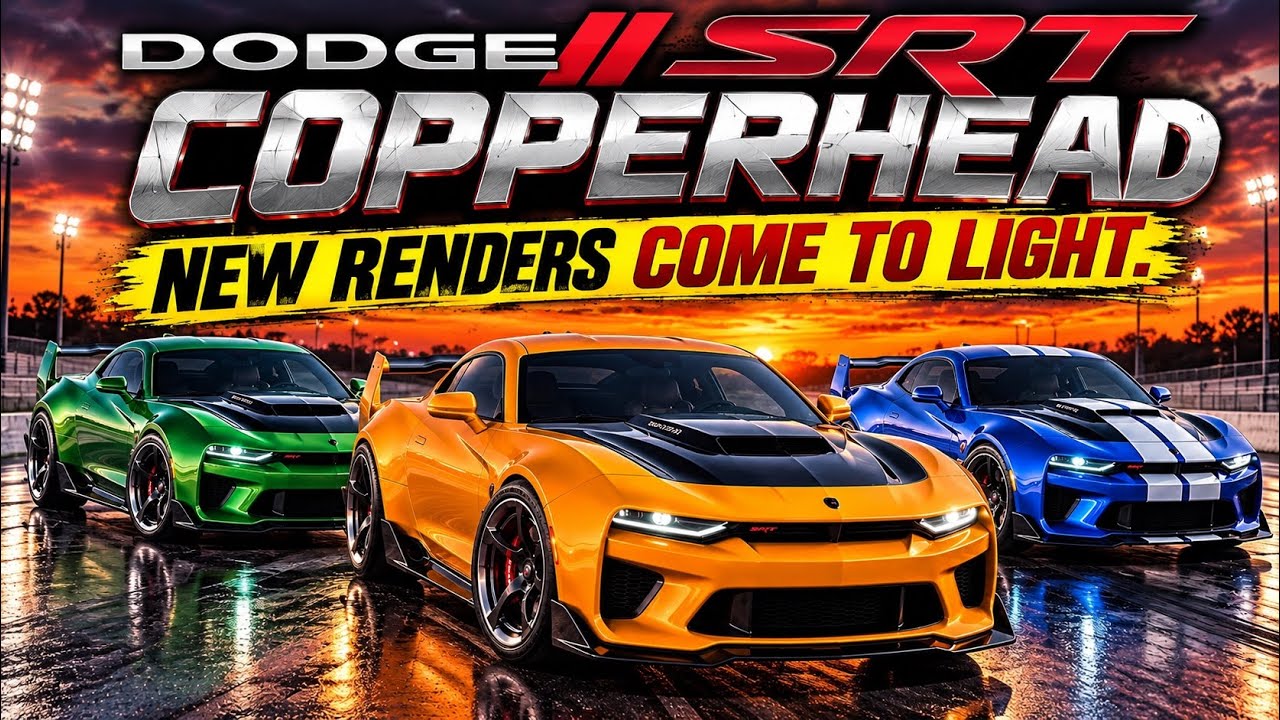 New  Dodge SRT Copperhead Renders Come To Light. Hyper Muscle Car