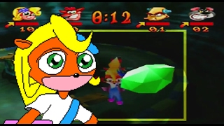 Crash Bash Co-op Gem challenge done Solo (Splash Dash)