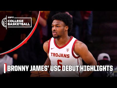 HIGHLIGHTS from Bronny James' USC Trojans debut | ESPN College Basketball