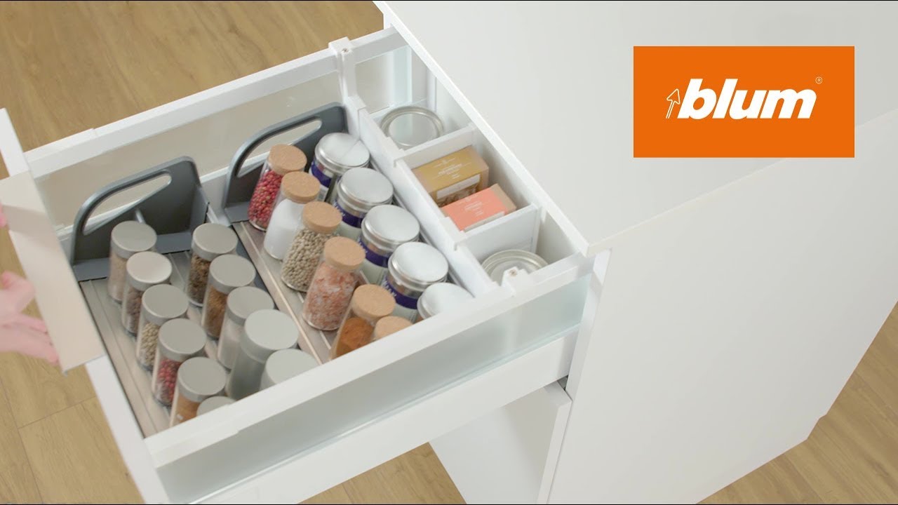 Orga Line Spice Holder To Organise Spices In Drawers Blum Youtube