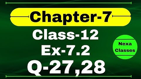 Class 12 Ex 7.2 Q27,28 Math | Chapter7 Class12 Math | Integration | Ex 7.2 Q27,28 Class 12 Math