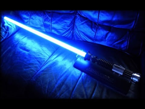 Blue Lightsaber From Star Wars In Real Life Youtube