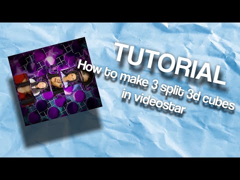 How to make 3 split 3d cubes in videostar | Tutorial | Eddie