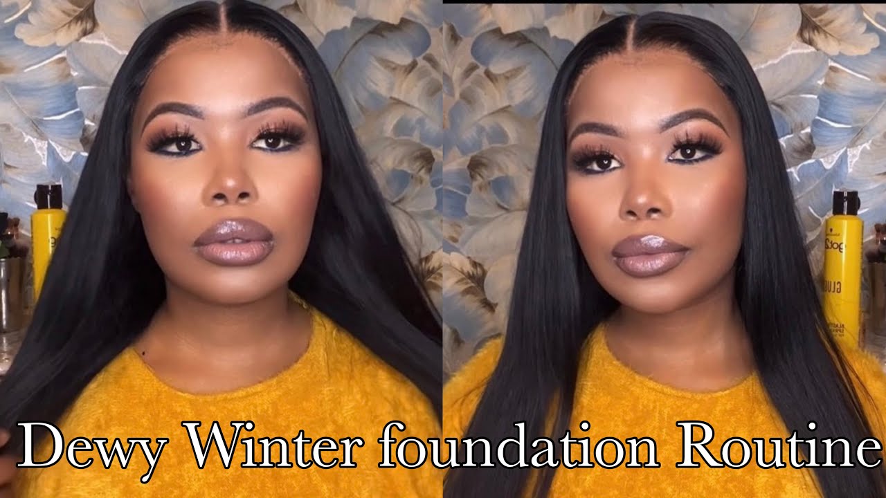Affordable Dewy Winter Foundation routine |GraciousMing South African Youtuber