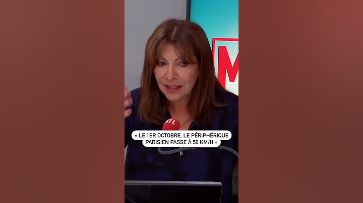 "Le 1er octobre, le périphérique parisien passe à 50 km/h"