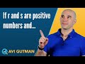 If R And S Are Positive Numbers And DS37502 01 If R And S Are Positive Numbers And DS37502 01