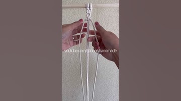 macrame basic knot tutorial for beginners - easy macrame tutorial for beginners - square knot var