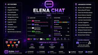 Elena Chat v2.0.0 | Premium Fivem Chat | QB / ESX / QBOX / STANDALONE