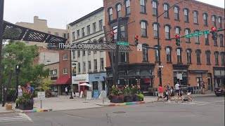 Leading Pedestrian Interval in Downtown Ithaca.
