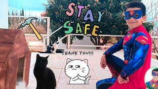 Super green💚Let's make a cat house🏚️😿🐈‍⬛