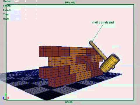 Maya rigid body dynamics example 8