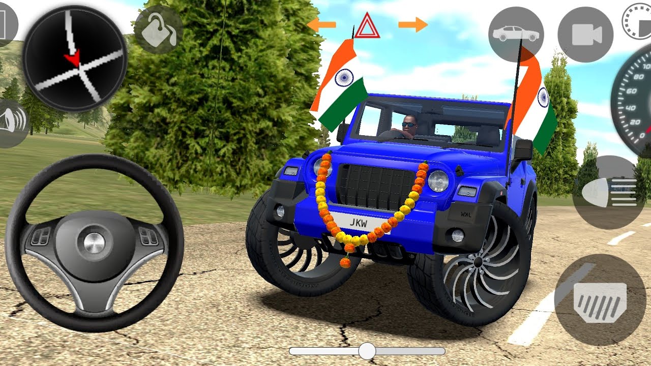 🔥Modified Mahindra Thar 🚙(Dollar Song )🇮🇳 Games: Indian cars simulator 3D
