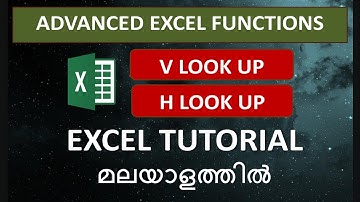 Microsoft Excel Malayalam tutorial | മലയാളം - VLOOKUP, HLOOKUP #excel #vlookup #hlookup