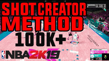 100K PER HOUR FOR SHOT CREATORS! BEST REP METHOD TO USE NBA 2K19!