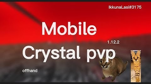Crystal pvp but on mobile with phobos 1.5.4 & wp2 [Pojav launcher] offhand