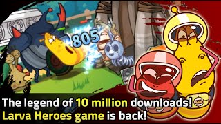 The legend of 10 million downloads!Larva Heroes game is back! screenshot 3