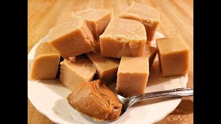 Peanut Butter Fudge with Sweetened Condensed Milk 🥜🍫👨‍🍳😀 Easy 3-Ingredient Microwave Recipe