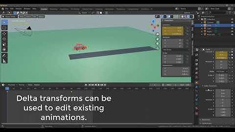 Daily Blender Tip - Using Delta Transforms For Adjusting Animations