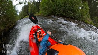 Packrafting the Zig Zag River, Mt Hood