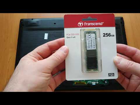 Installing a PCIe SSD drive in an ACER E5-575G laptop.