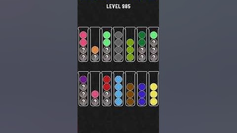 Ball sort puzzle level 985