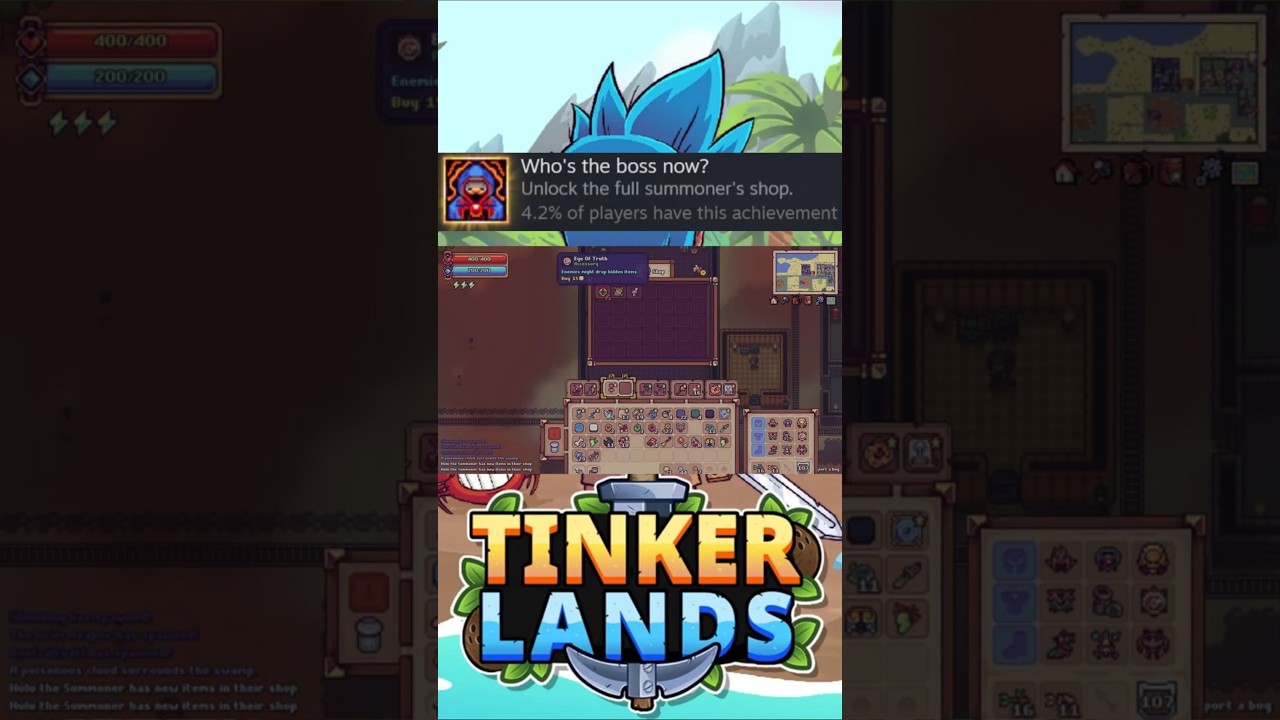 Tinkerlands - Who's The Boss Now? Achievement! Boss List In Description!