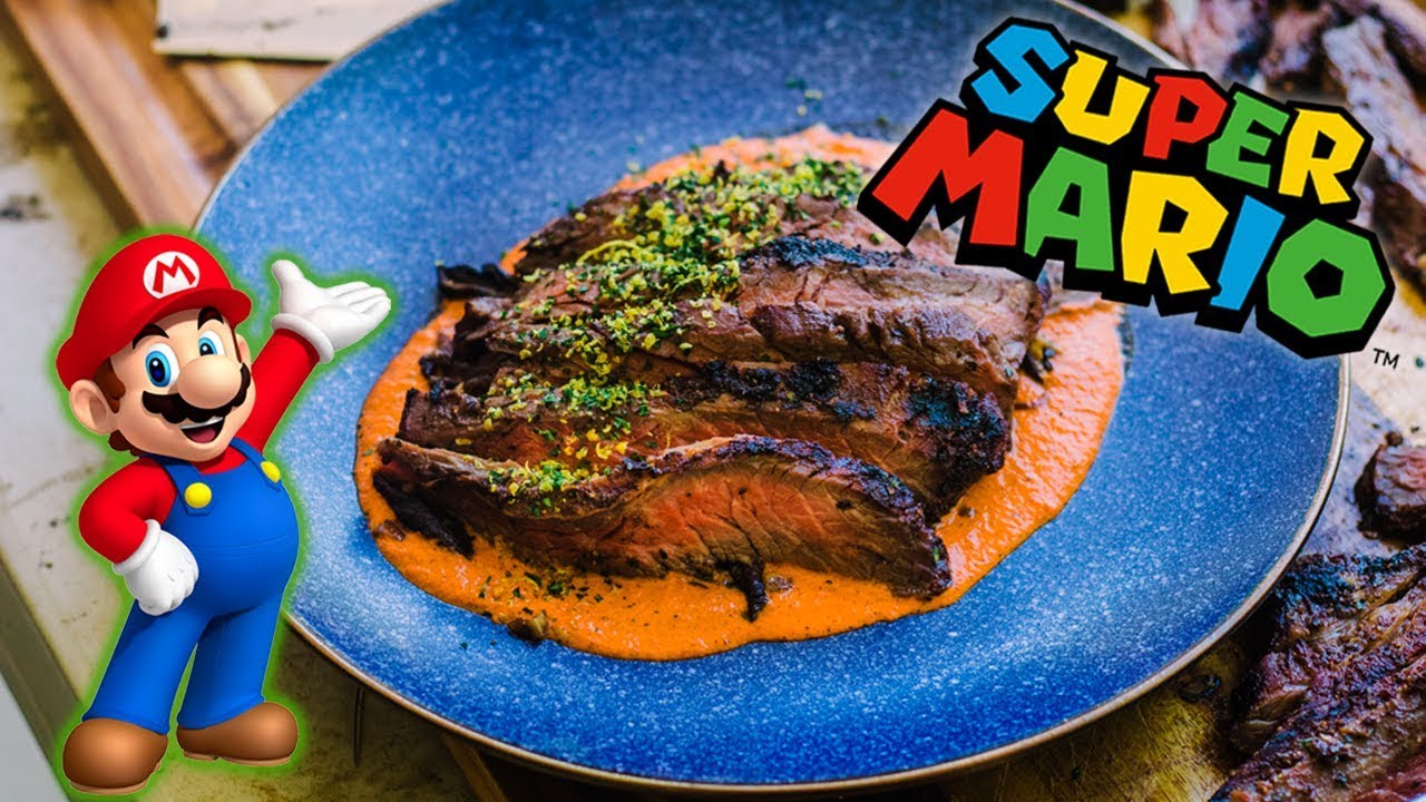 How to Make SUPER MARIO Steak | The Mushroom Kingdom Steak - YouTube